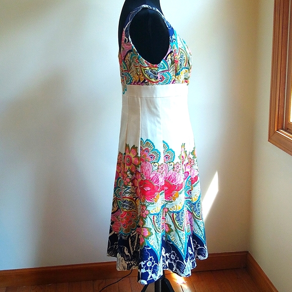 Nine West Floral Dress Size 6 - Picture 4 of 10